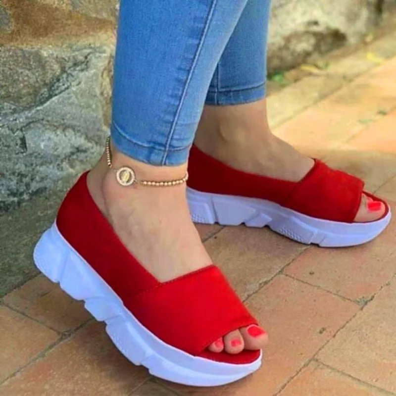Women Sandals 2022 New Heels Woman Platform Wedges Shoes Ladies Summer