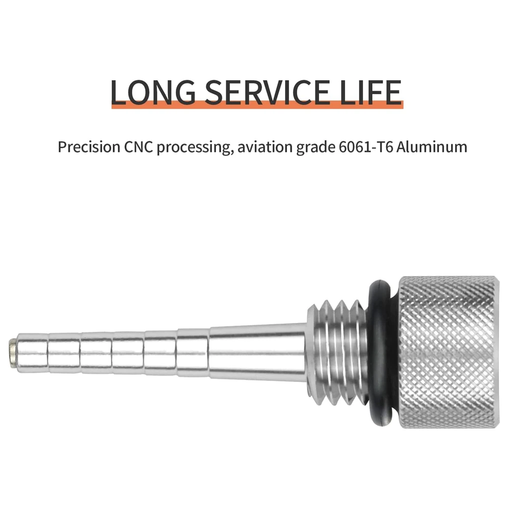 1PCS Magnetic Tip Oil Dipstick for Predator 3500W Inverter Generator w/O-Ring Silver