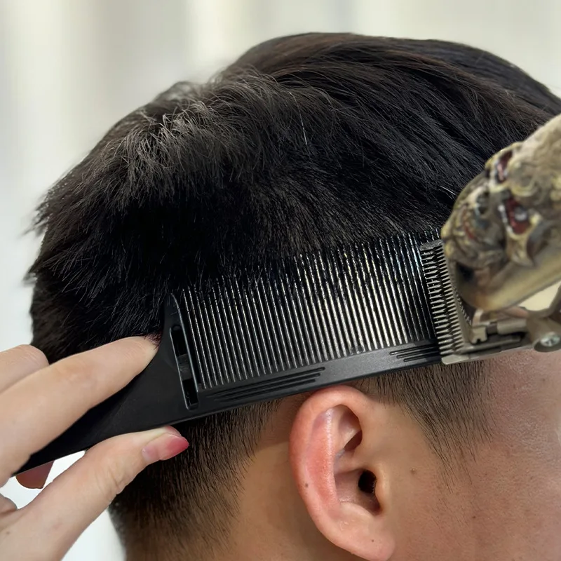 Barber Flat Top Haircut Comb Curved Hair Clipping Cutting Arced Comb Professional Hair Cutting Curved Positioning Comb 3