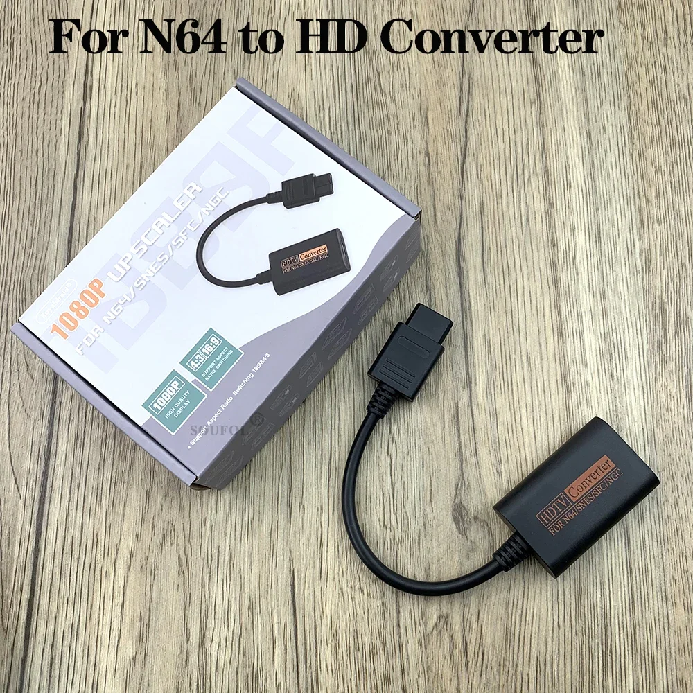 ウル 1080P N64からHDMI対応コンバーターゲームアダプタープラグアンド