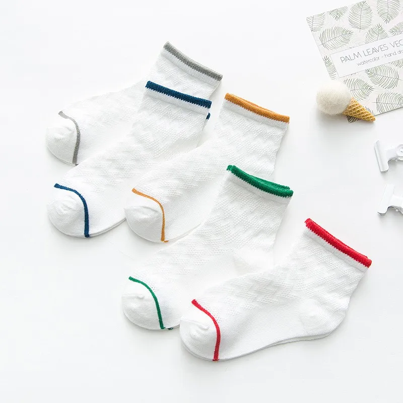 5Pairs/lot Infant Baby Socks Cotton Mesh For Girls 0-1Y