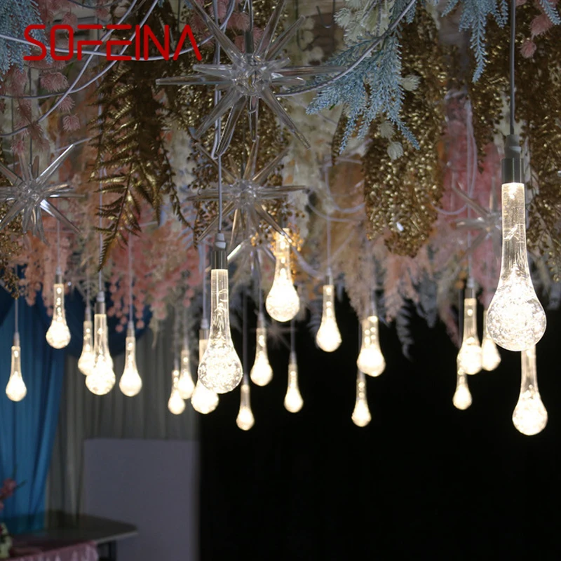 

SOFEINA Modern Wedding Pendant Lamp Festival Lights Atmosphere LED Light For Party Stage Prop Background Decorationnd