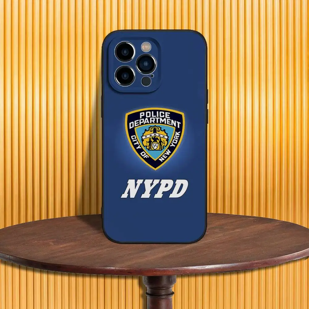 New York City Police Department Soft Black Phone Case