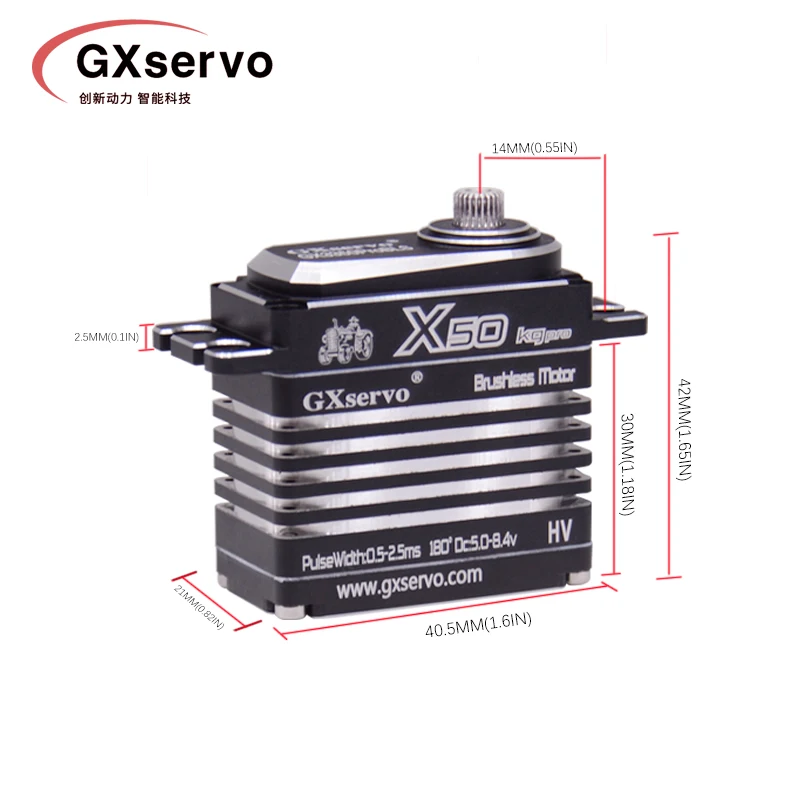 Brushless Digital Servo 50kg 80kg HV Large Torque Steel Metal Gear Waterproof IPX8 Motor For RC Car Xmaxx Crawler Robot Parts 3