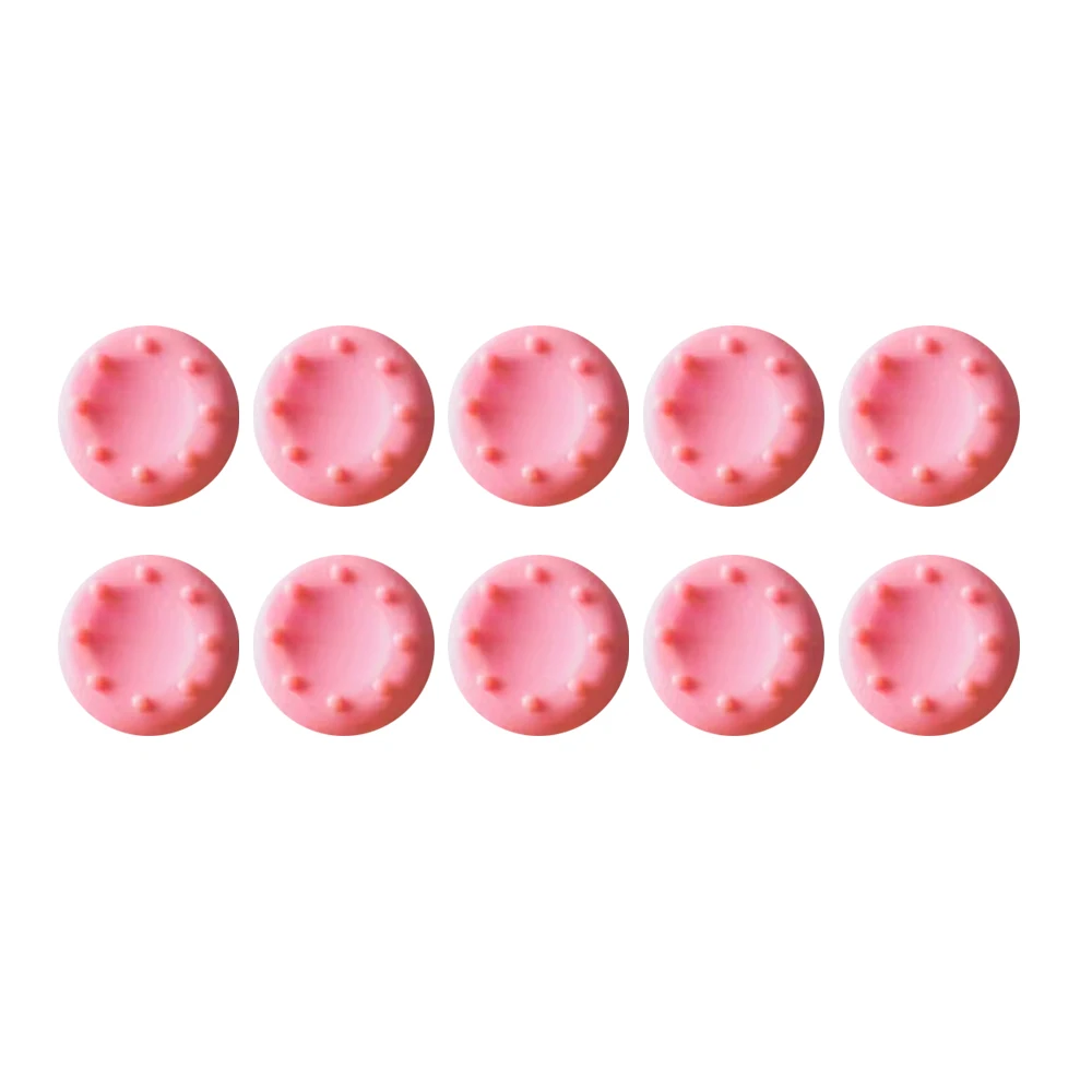 10PCS 미끄럼 방지 실리콘 게임 조이스틱 썸스틱 그립 캡 (PS5/PS4/PS3/스위치프로 게임 컨트롤러 액세서리용)