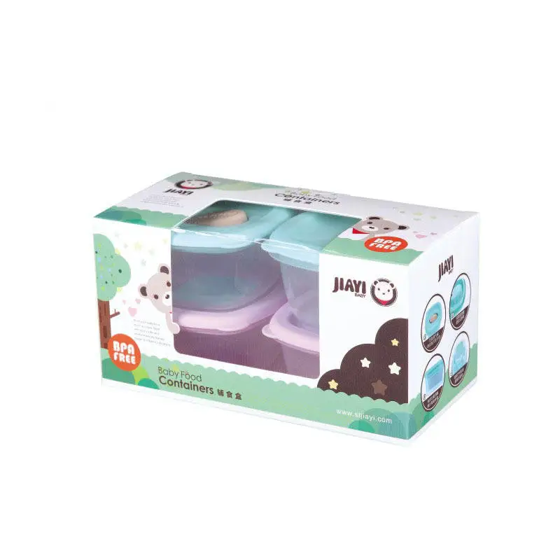 Complementary Food Box Baby complementary food storage box portable mini airtight preservation box Kitchen Storage Box 4Pcs baby food storage containers portable food storage box