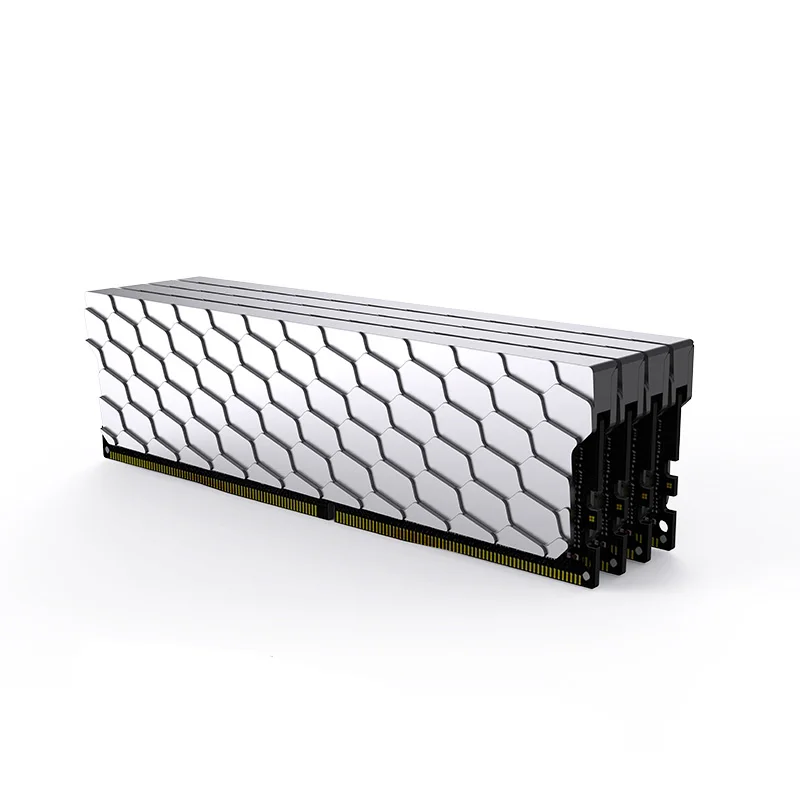 Bykski Computador Ddr5 Ram Memória t2 Vermelho Cobre Dissipação de Calor Cooler Armadura Colete Prata B-mrc-x - Imagem 3