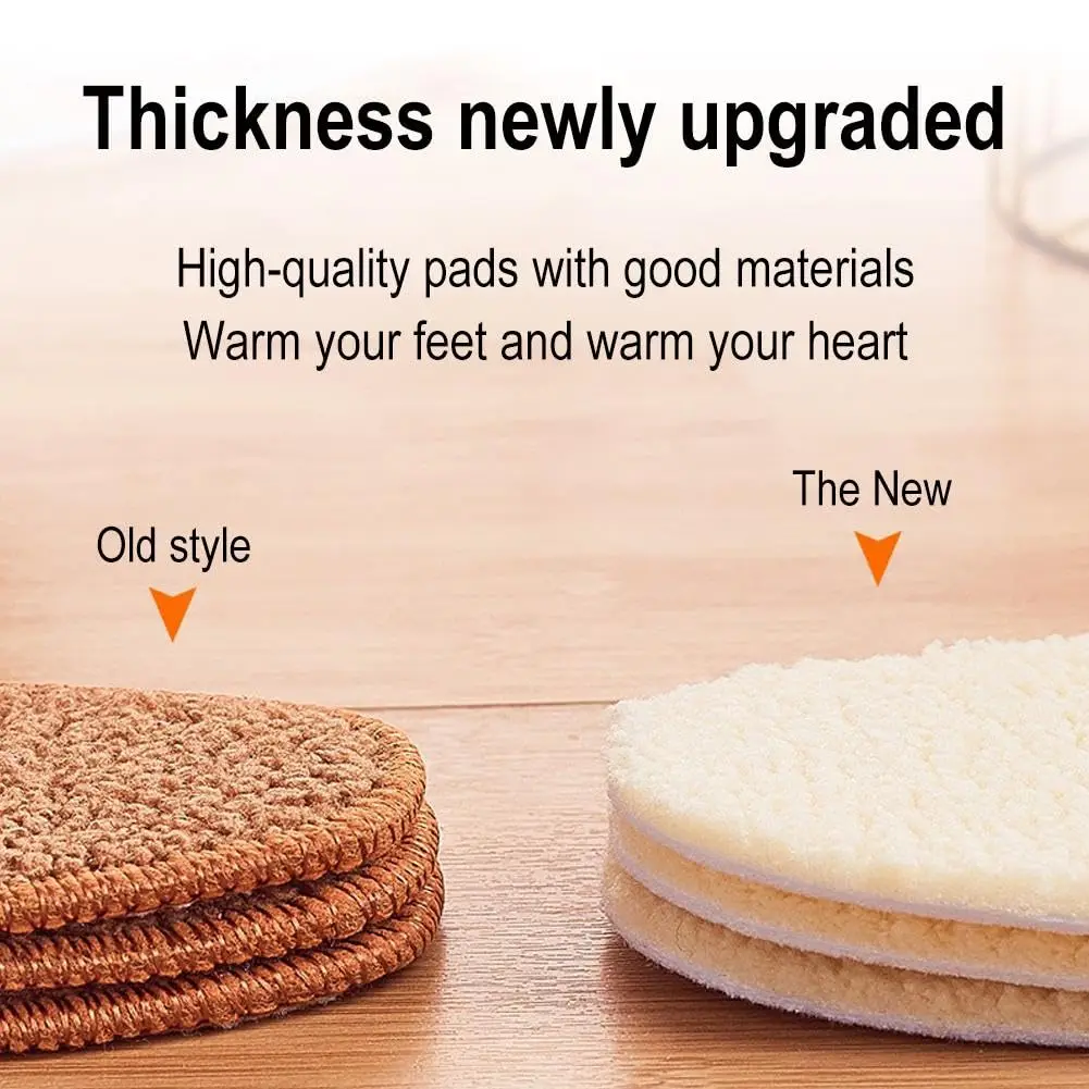 Shoe Insoles Cashmere Insoles Thick Warm Wool Insoles Soft Warm Winter Thick Bottom Wool Shoe and Boot Durable and Fluffy