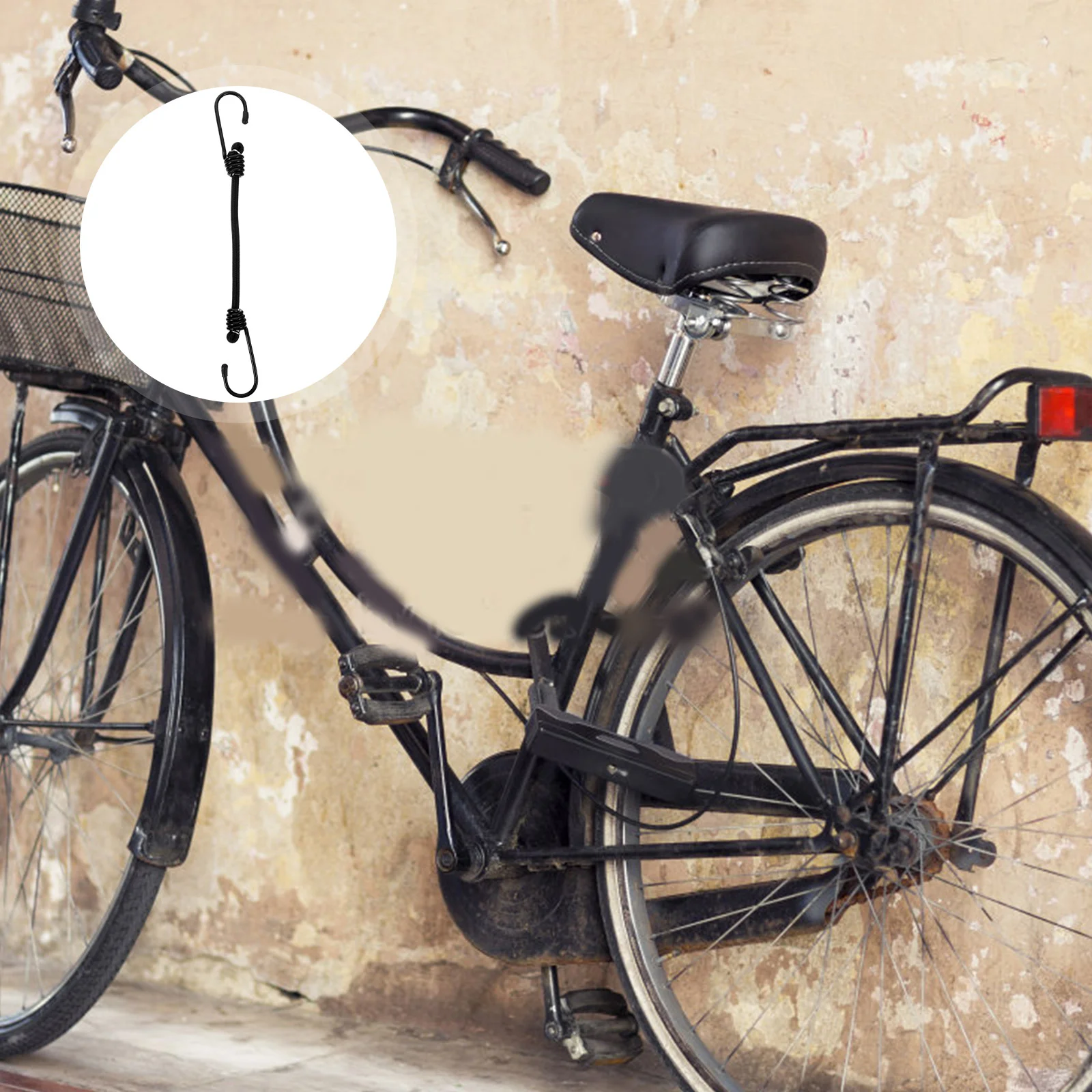 

4 Pcs Cargo Strap Luggage Fixing Bungee Cord Tensioner Bike Straps Elastic Bands Belt with Hook Motorcycle Ropes Hooks