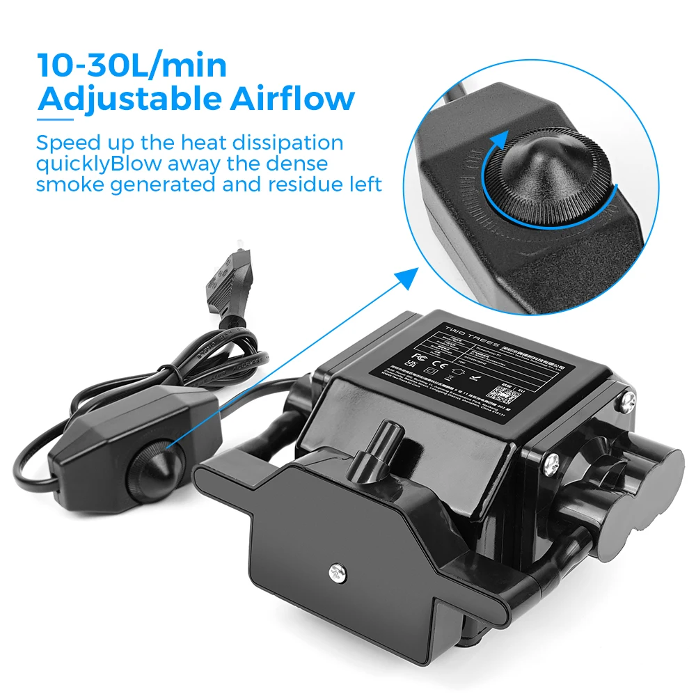 Twotrees-laser Air Assist Pump 30l por Min Compressor de ar para Tts55 Tts10 Ts2 Laser Engraving Machine Velocidade Ajustável Baixo Ruído - Imagem 3