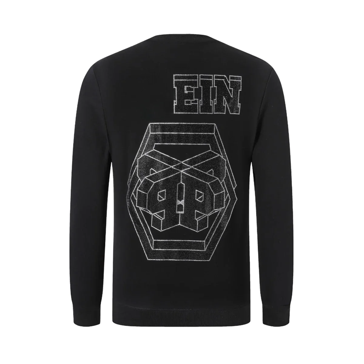 

New Fashion Men's Hoodie Round Neck Fall And Winter New Classic Brand Pullover Rhinestone Design High Quality Casual Hoodie