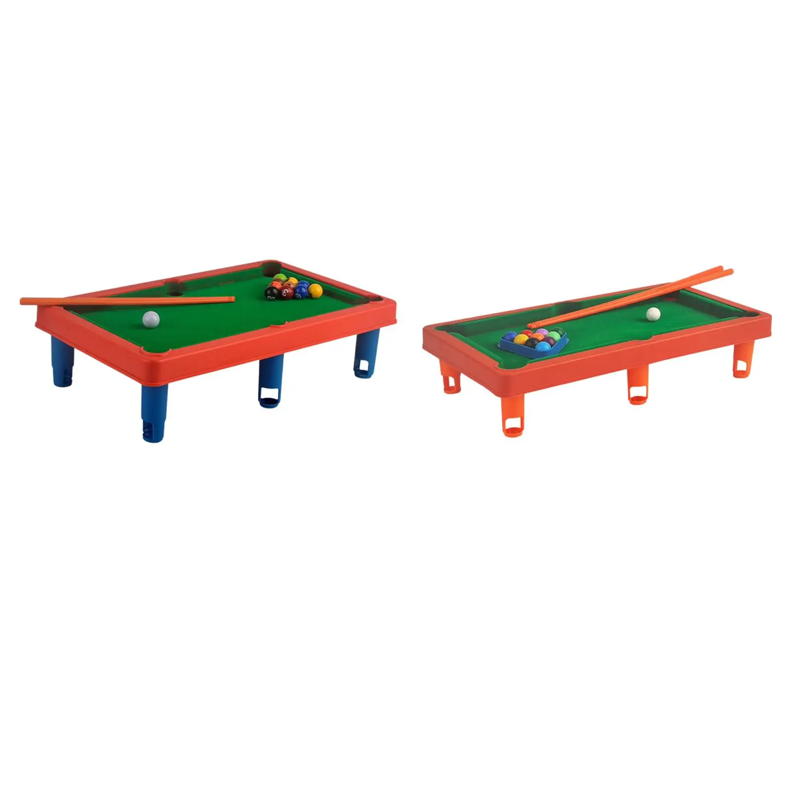 Mini Pool Table Set, Snooker Table with Balls, Entertainment Billiard Cues Desktop Game Toy Tabletop Game for Family