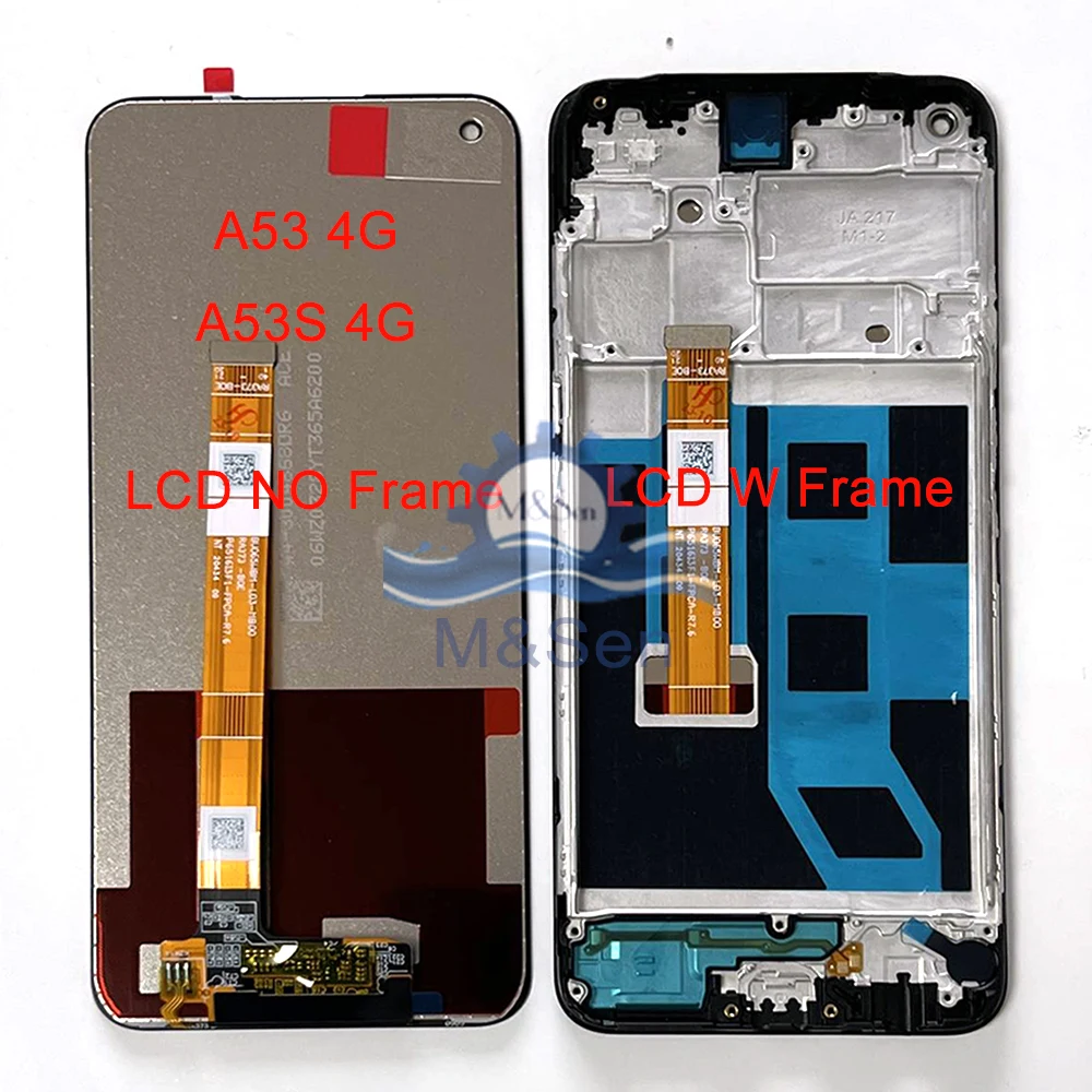 

6.5" Tested For Oppo A53 4G LCD CPH2127 A53s 4G CPH2139 Display Screen+Touch Panel Digitizer For Oppo A53 5G PECM30 PECT30 Frame