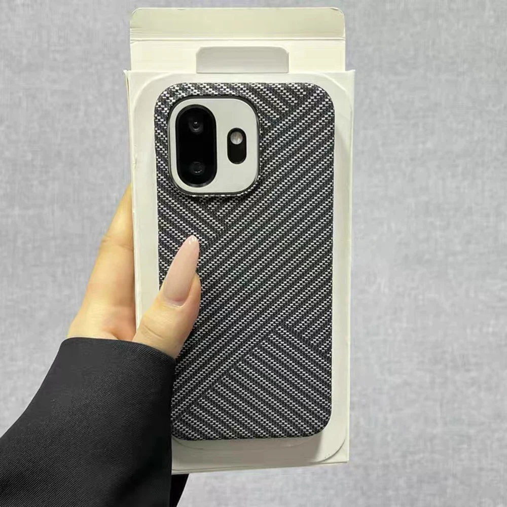 Ultra Thin Carbon Fibre Kevlar Pattern Half-Pack Rugged Armor Case Cover