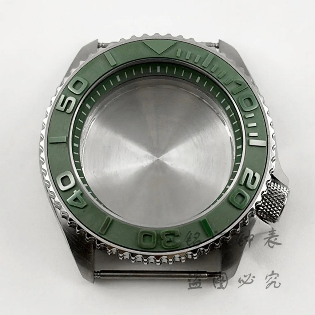 Green Ring 42mm Watch Case with Sloping Bezel