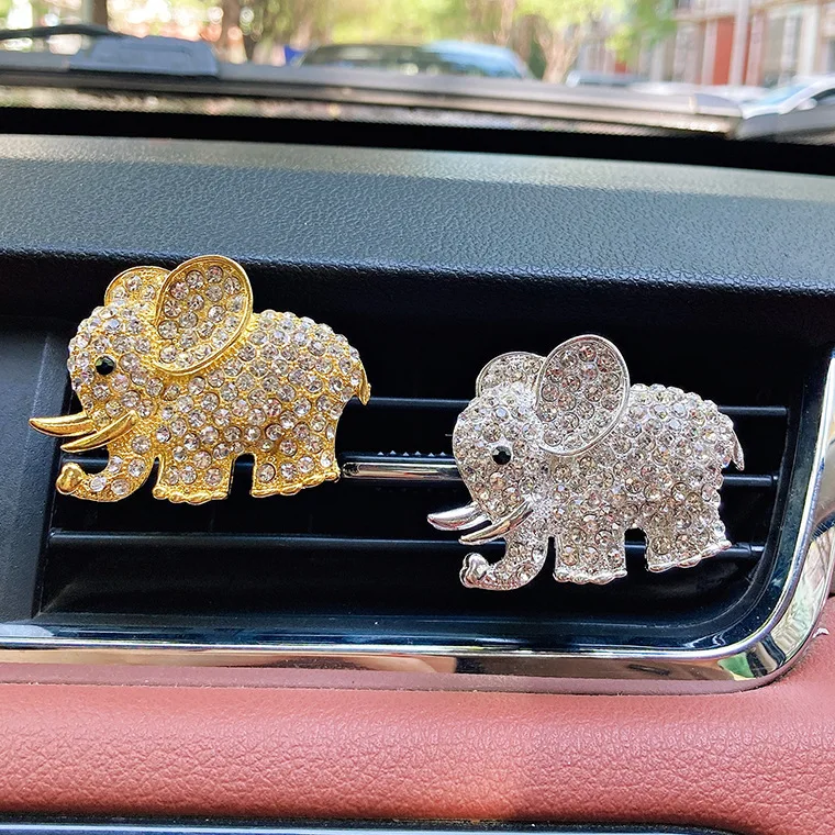 

Car Perfume Aromatherapy Cute Little Elephant Creative Personalized Car Interior Decoration Air Freshener