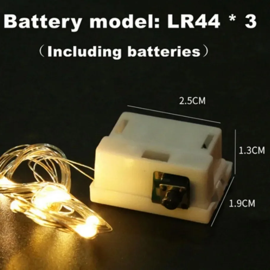 LED String Lights Copper Wire Waterproof Fairy Lights Garland for Christmas Wedding Party Decoration Battery