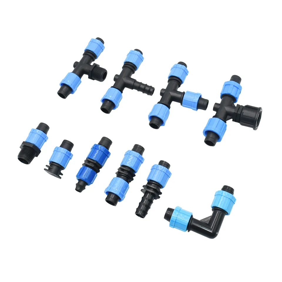 5 Pezzi Raccordo A T Per Tubo Da Irrigazione Maschio 1/2 Pollice 25mm Connettore Pagoda Impianto Microirrigazione