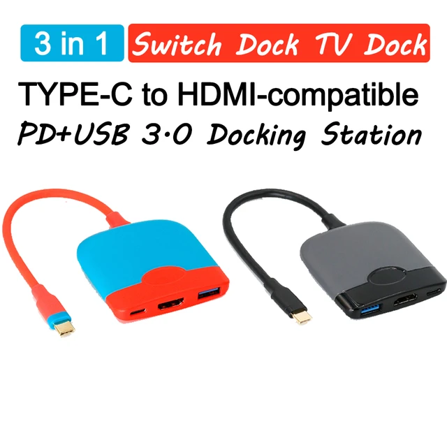 Station D'accueil Portable Pour Nintendo Switch, Usb C Vers Hdmi 4k, Hub Usb  3.0 Pour Macbook Pro, Nouveau - Hubs Usb - AliExpress