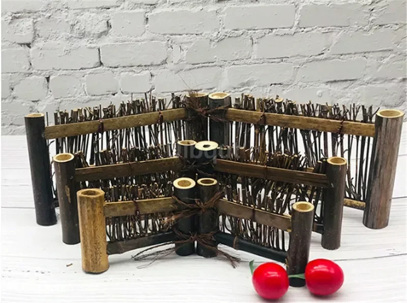 Sushi Tools Vintage bamboo sushi dish seafood Decorative grass fence Japanese Korean plate Cuisine Sushi Boats Creative Exquisite Sushi Tool