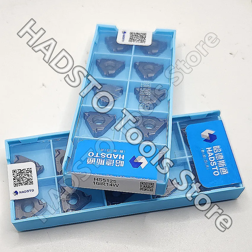 Твердосплавные втулки 16IR14W HS5125 16IR 14W HS5125, резьбовые вставки для стандартной стали, нержавеющей стали, чугуна