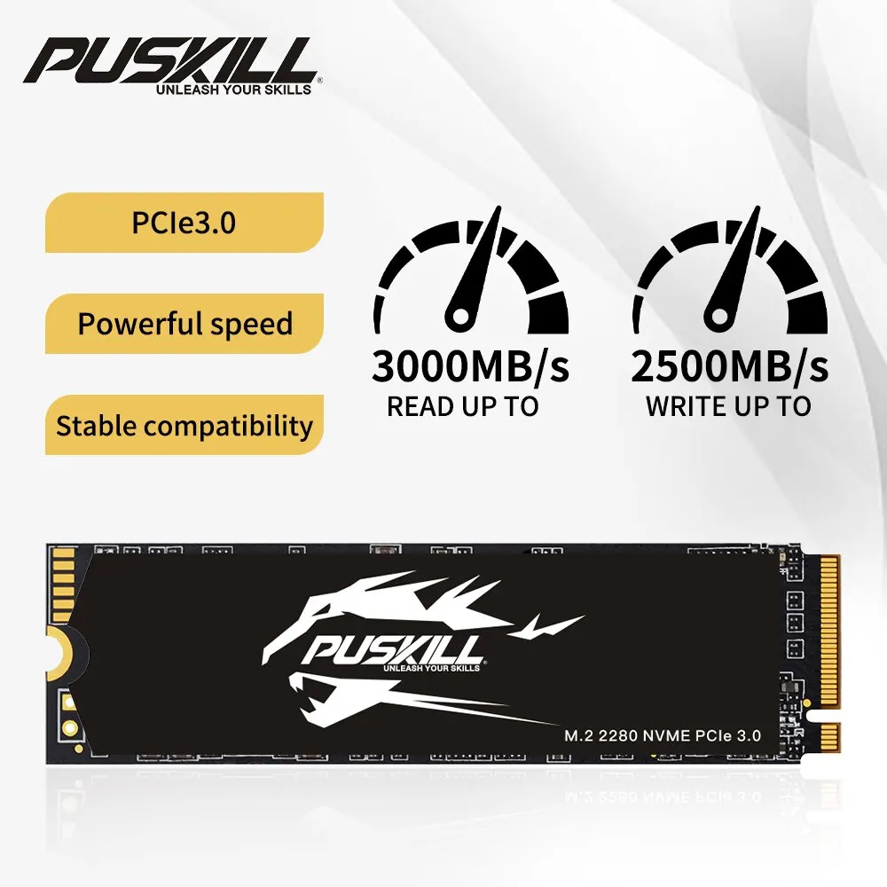 Puskill ssd m.2 nvme 1tb 512gb 256gb 128gb pcie m2 2280 festplatte interner solid-state laufwerk festplatte für laptop desktop