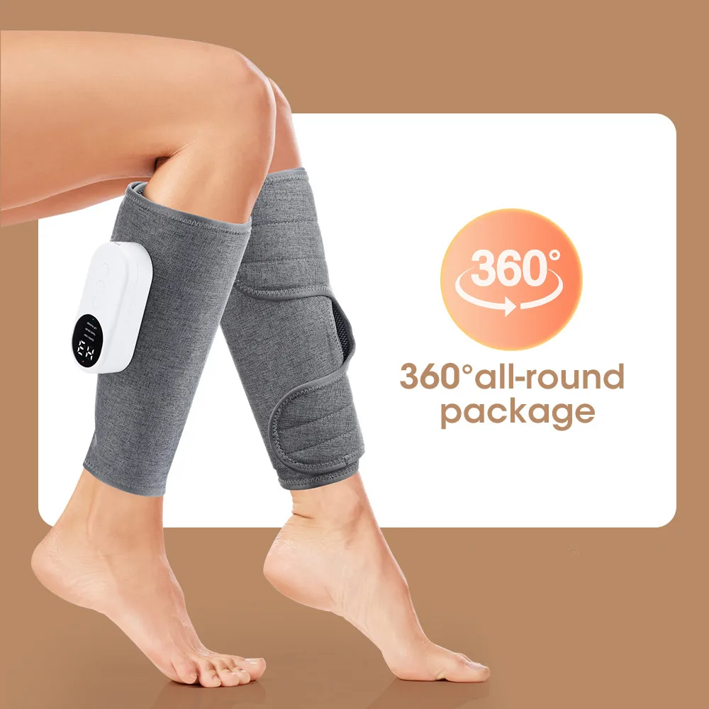 Elektrický noha masér nabíjení lýtko vzduch komprese masér s tři masáž režimech stehno a koleno 360° všestranný packag