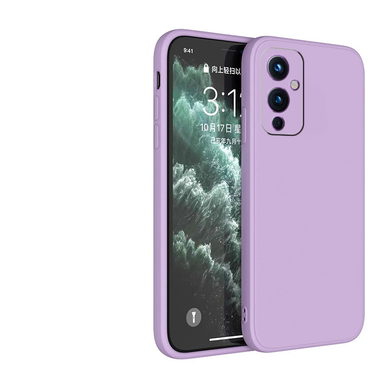 Premium Liquid Silicone Protective Case with Camera Guard and Straight Edge Design