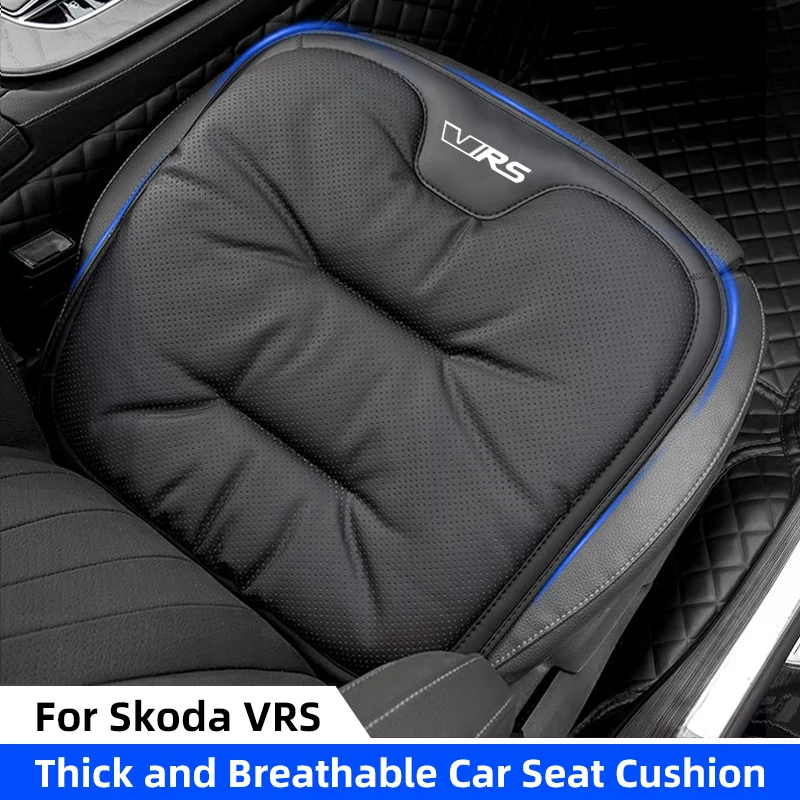 Breathable Car Seat Cover Thickened Soft Anti Slip Auto Chair Cushion Pad for Skoda VRS Emblem Mk3 Octavia Kamiq Kodiaq Karoq RS
