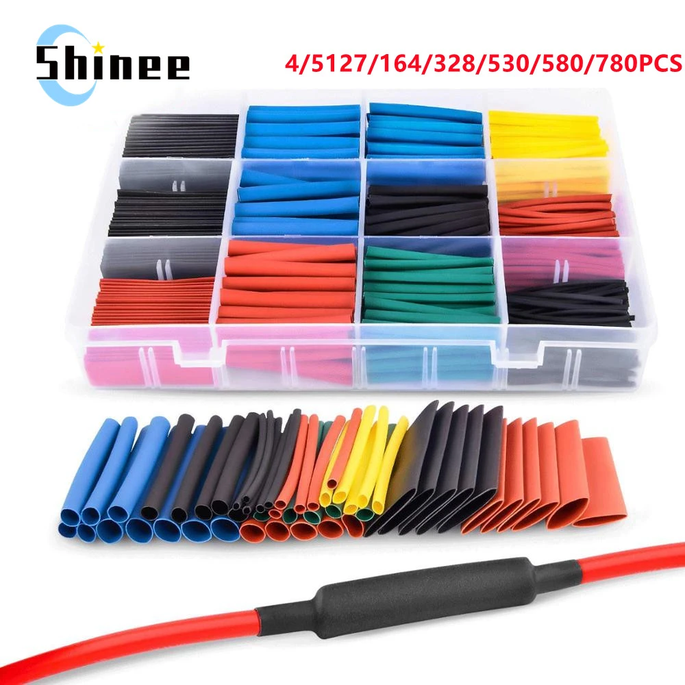 127780pcs Heatshrink Tubing Thermoresistant Tube Heat Shrink Wrapping
