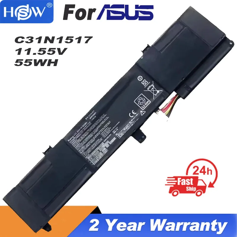 

C31N1517 Аккумулятор для ноутбука Asus VivoBook Flip DW009T DW235T TP301 TP301U TP301UA-DW009R Q304 Q304U Q304UA TP301UA65 11,55 V 55WH