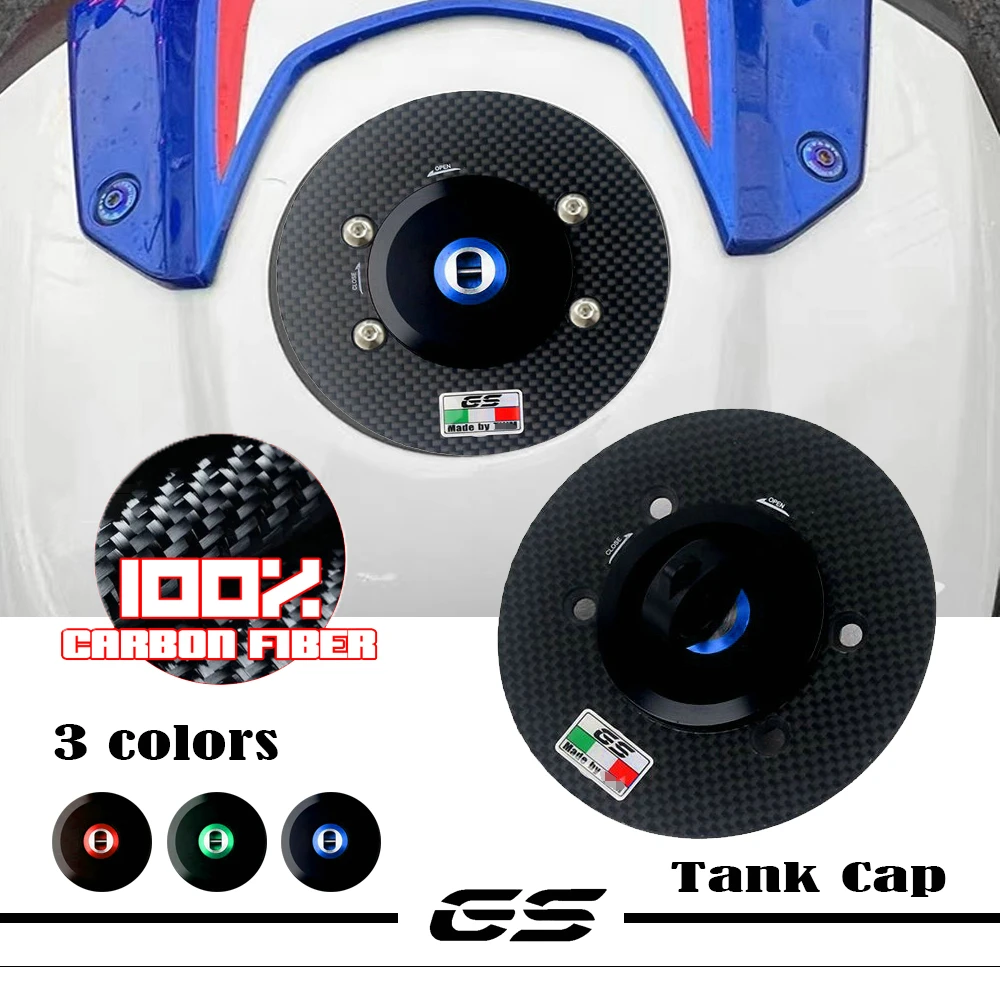 

Carbon Fiber Keyless Racing Quick Release Motorcycle Tank Fuel Caps Case Gas Cover for BMW GS F650GS F700GS R1200GS R1250GS