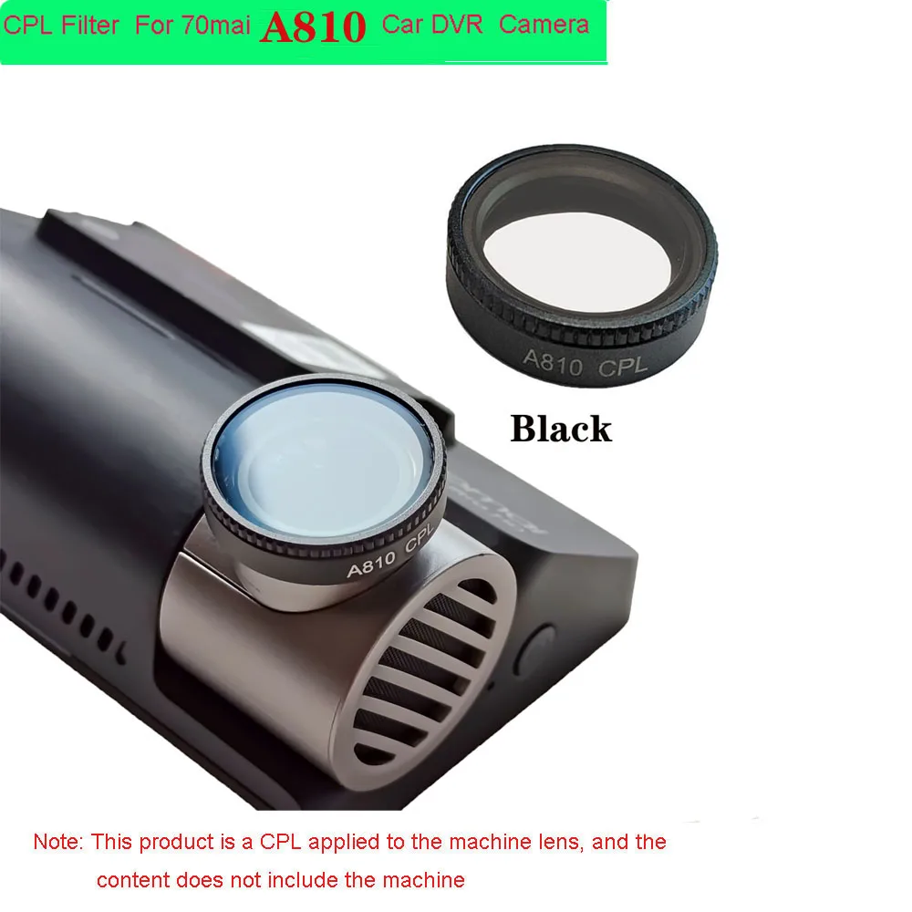 CPL Filter Circular Polarizing Filter Lens Cover For 70mai A810 Car DVR Camera Dash Cam 1pcs