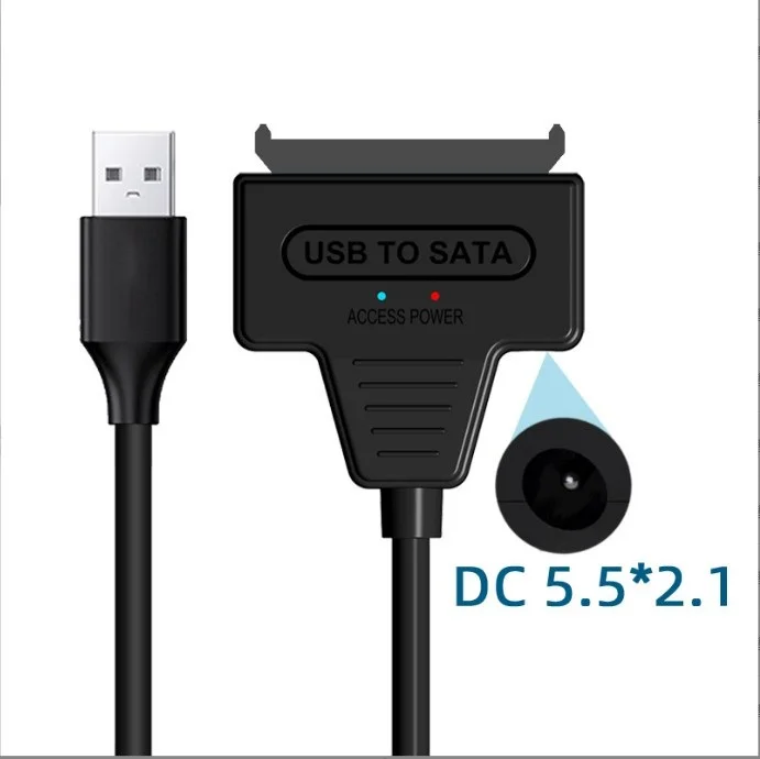 USB SATA 3 케이블 Sata-USB 3.0 어댑터, 최대 6 Gbps 지지대, 2.5 인치 외장 SSD HDD 하드 드라이브, 22 핀 Sata III A25 2.0, 신제품