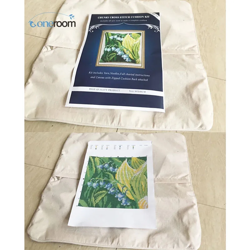 Cross Stitch Kit Cross stitch cushion with animals design embroidery pillow tapestry DIY