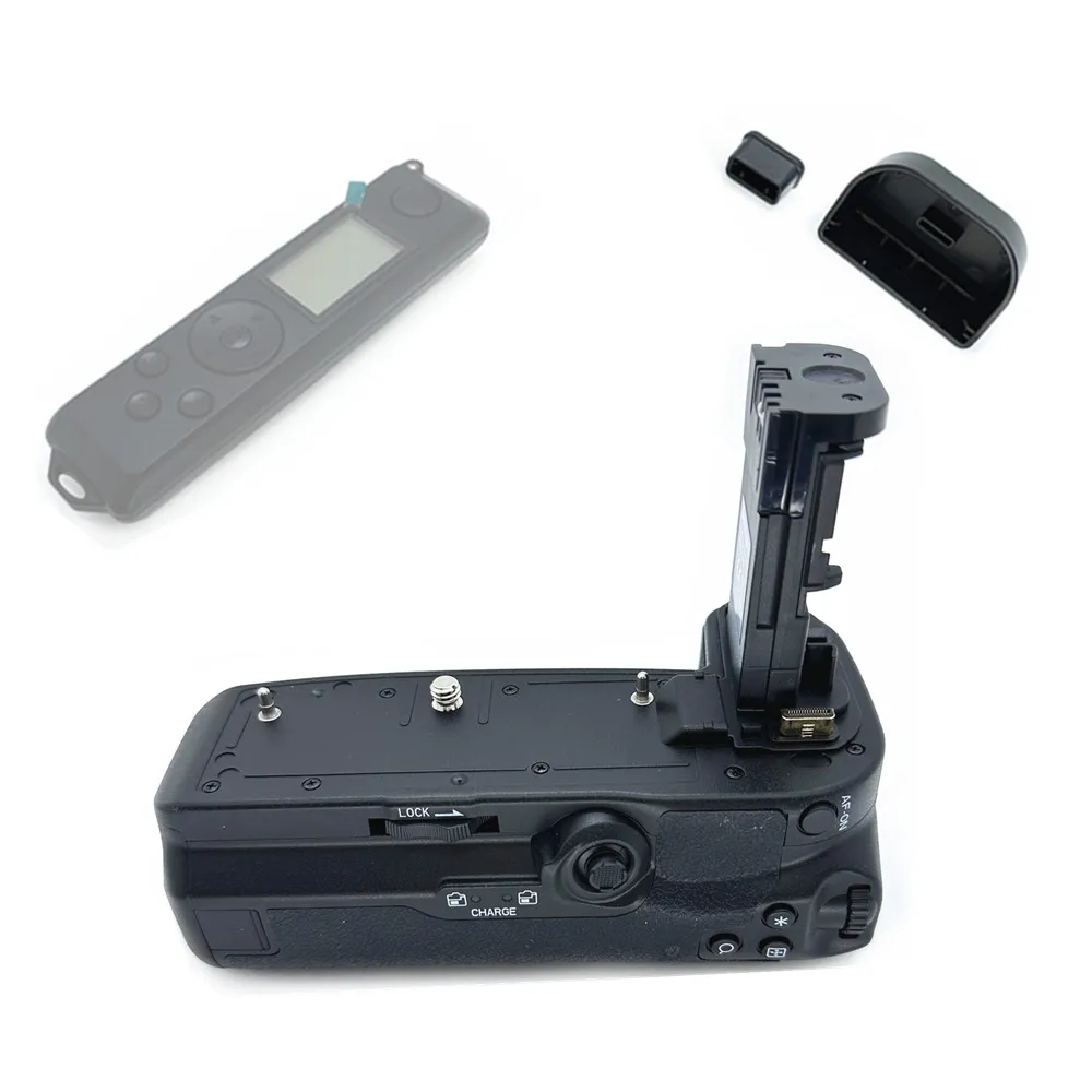R5 R6 Battery Grip Supporto Verticale Alimentatore Per Canon Eos R5 R6 Mark Ii R5C E 2Pc Lp-E6 Lp-E6N Lp-E6Nh Telecomando Sostituire Bg-R10
