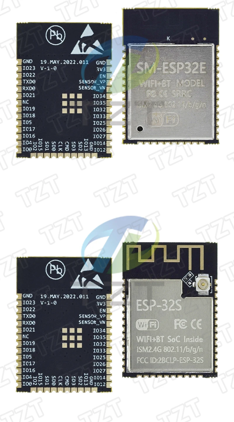 GREATZT ESP32 ESP-32 Drahtloses Modul ESP32-S ESP-32 ESP-32S mit 32 Mbit PSRAM PCB-Antenne mit 4MB FLASH – Detail 8