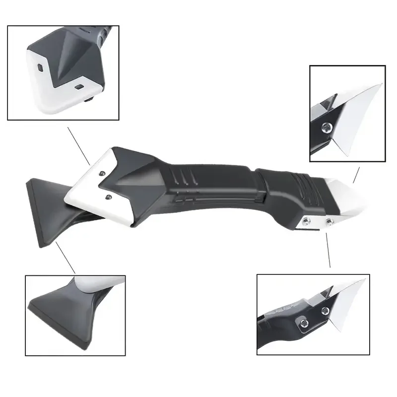 1pc 5 In 1 Silicone Scraper Glue Remover Knife, Angle Beauty Sewing Spatula Beauty Sewing Tool Four-piece Glue Scoop Hand Tools  6