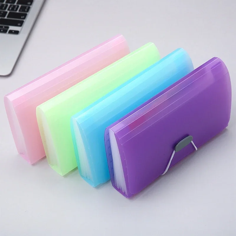 File Folder A6 Expanding Buckle Wallet Organ Bag Documents Organizer Pouch Bill Family School Office Binder