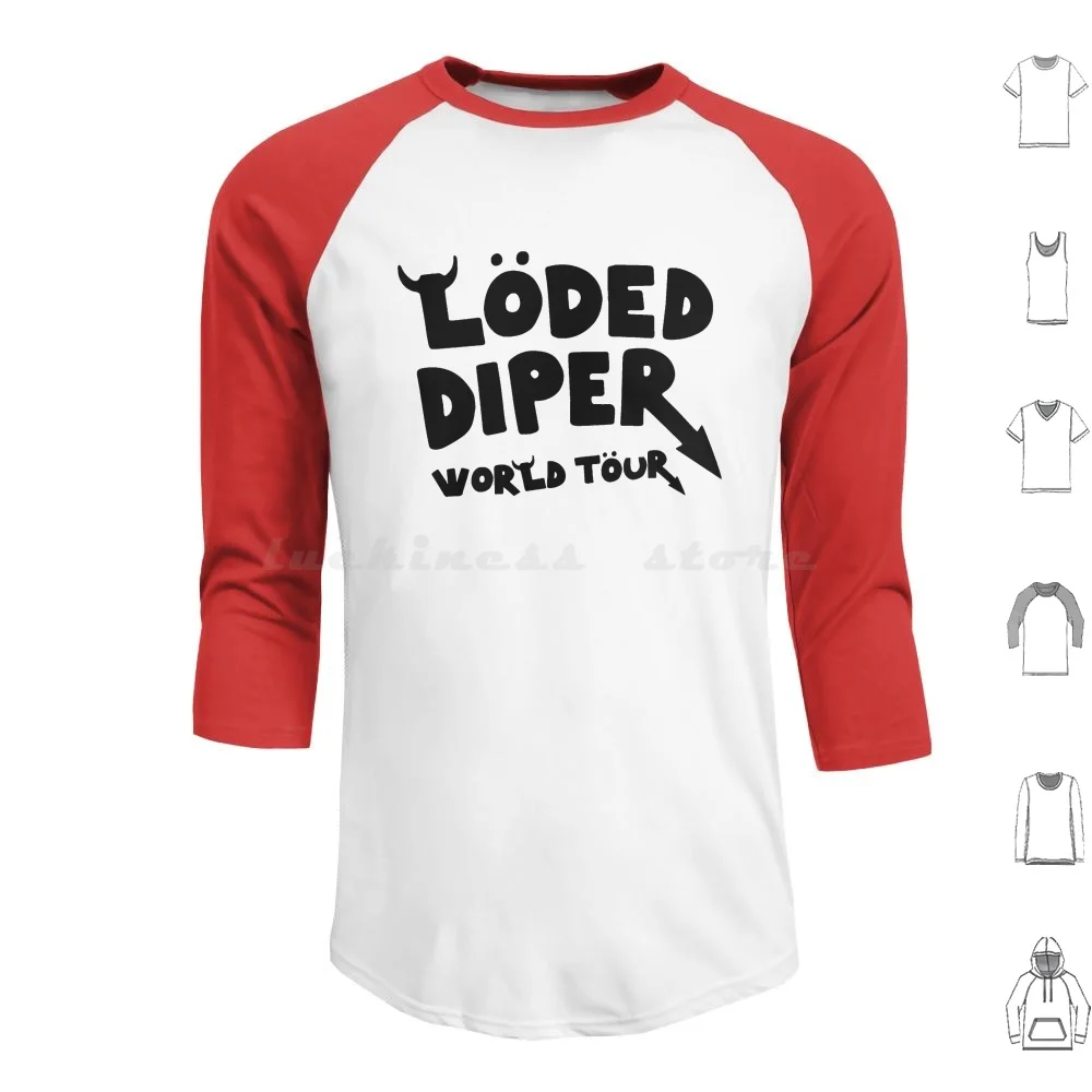 

Loded Diper World Tour-Vintage Original Design Hoodie cotton Long Sleeve Wimpy Kid Rowley Book Funny Kids Youth Wimpy Kid Of A