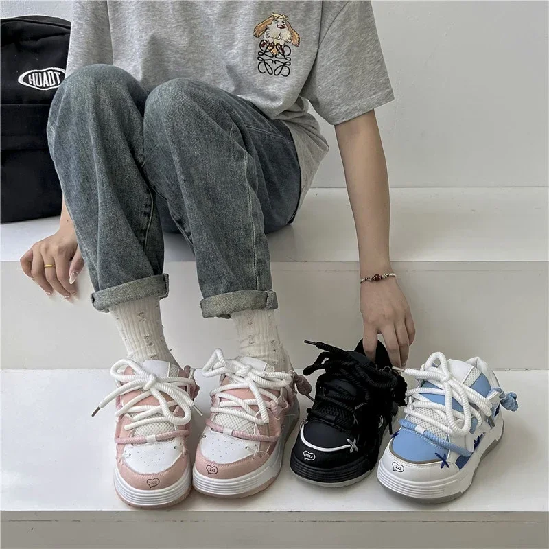 New Wide Sole Women Chunky Sneakers Design Bread Shoes Women Platform Comfortable Fashion Sports Shoes Woman Zapatillas De Mujer 6