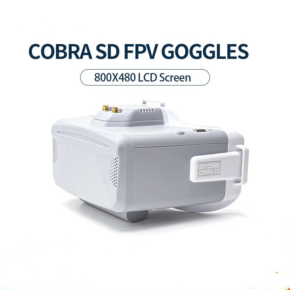 

SKYZONE COBRA SD FPV Goggles 4.3 inch LCD 800X480 Screen 5.8G 48CH Diversity Receiver Bulit in with Heat-Sink Fan for RC Drones