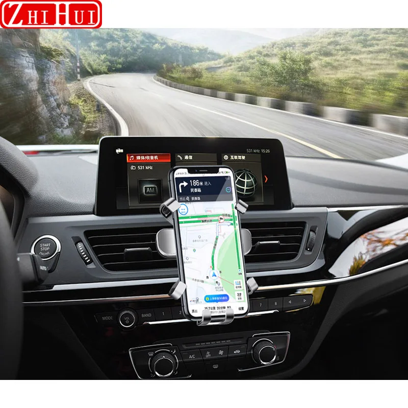 Car Phone Holder For BMW 3 4 5 7 Series X3 X4 X5 X6 3GT 5GT F30 F32 F10 F25 F26 E70 E71 F15 Air Vent Mount Gravity Bracket