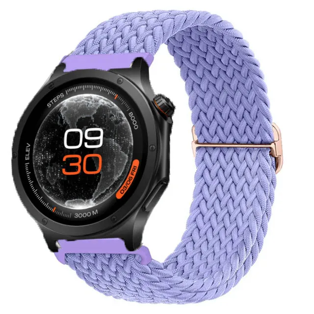 22mm Sport Nylon Braided Bracelet Smartwatch Strap Accessories