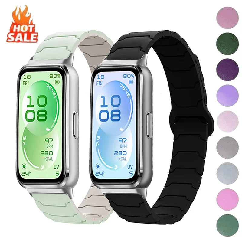 Magnetic Armor Silicone Watch Strap Replacement Band