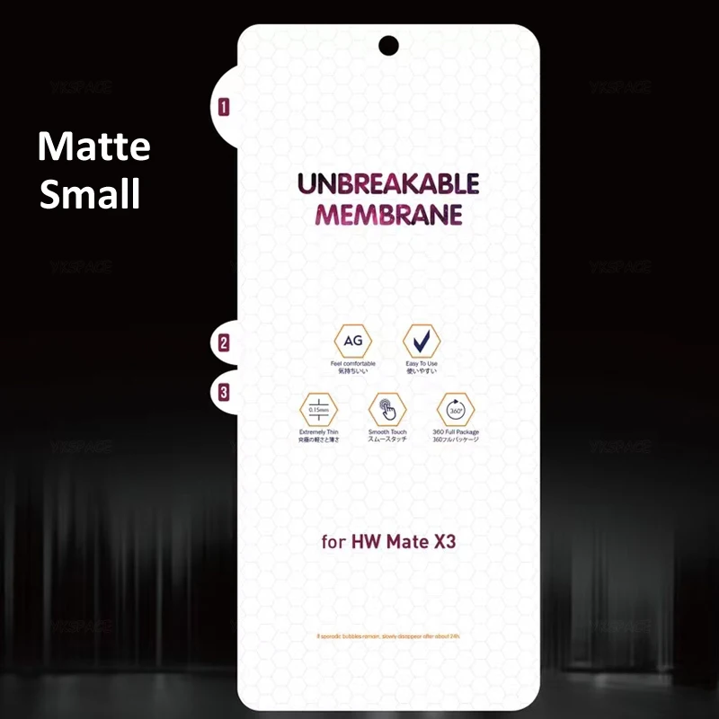 Clear HD Soft Frosted Screen Protector - Inner & Outer Full Coverage Hydrogel Film