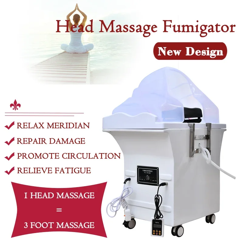 Separated Sink Set Beauty Salon Shampoo Bed Head Spa Massage Multifunctional Fumigable Scalp massage Salon furniture 2