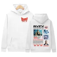 RVFV Eltiburón New Album 2024 Pullover Hooded Men's Retro High Quality Fashion Sweatshirt Man Hip-hop Oversized Hoody Streetwear 2