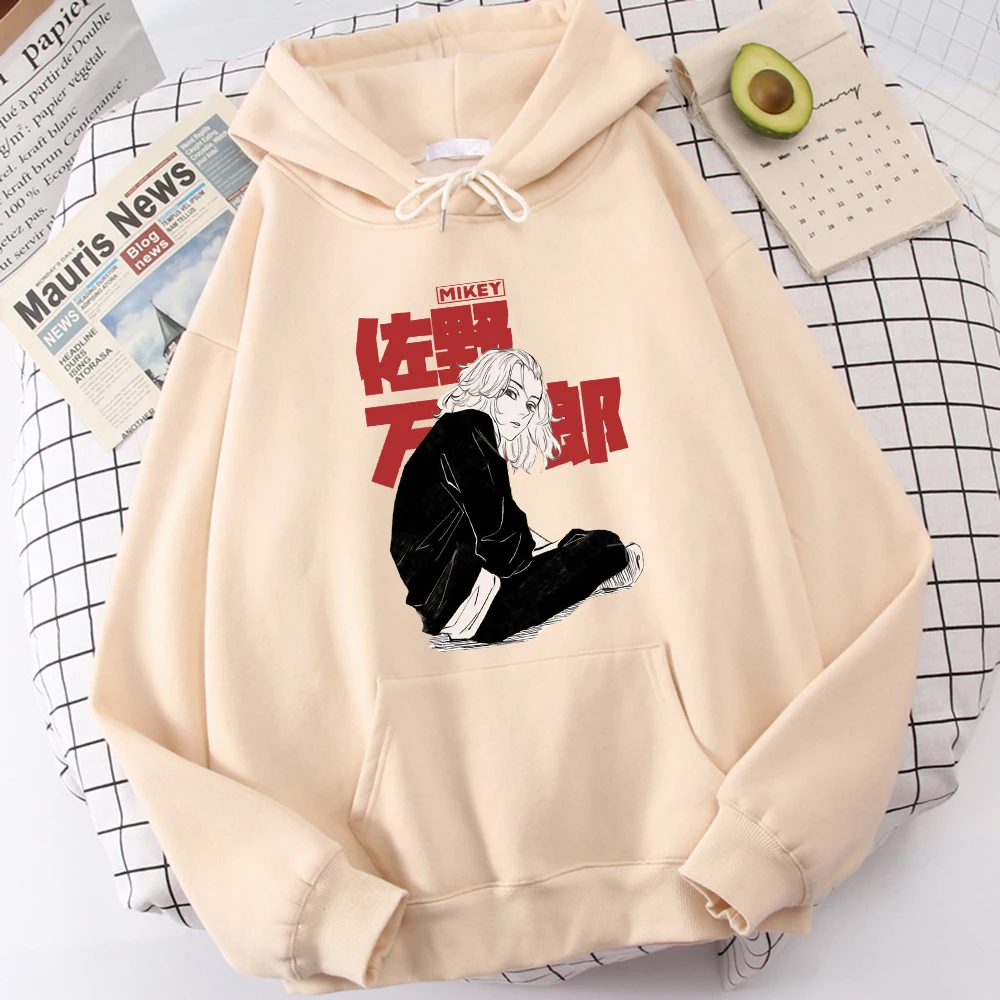 

Sweatshirts Manjiro Sano Tokyo Revengers Mens Pullovers Korean Casual Hoodie Fleece Harajuku Men's Loose Hoody Rock Clothes