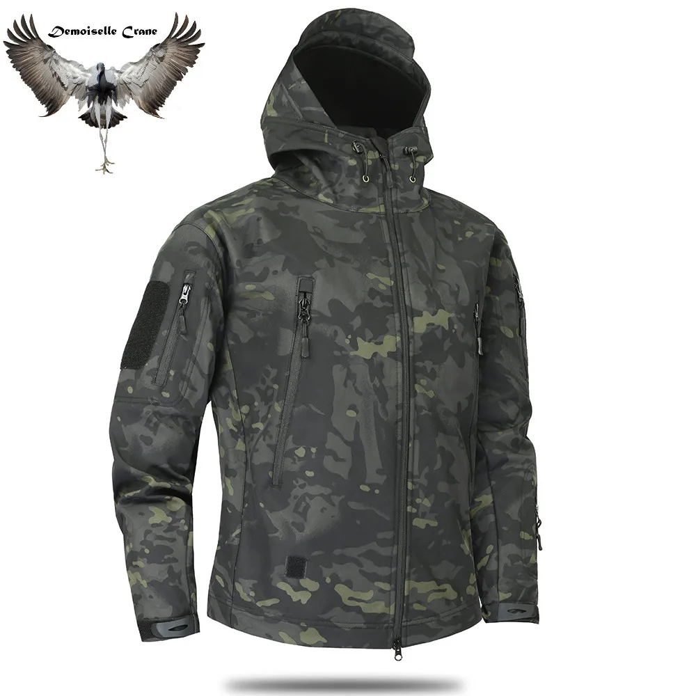 

FX Top Brand Clothing Men 's Military Camouflage Fleece Jacket Army Tactical Multicam Male Windbreakers Hunting охота камуфляж